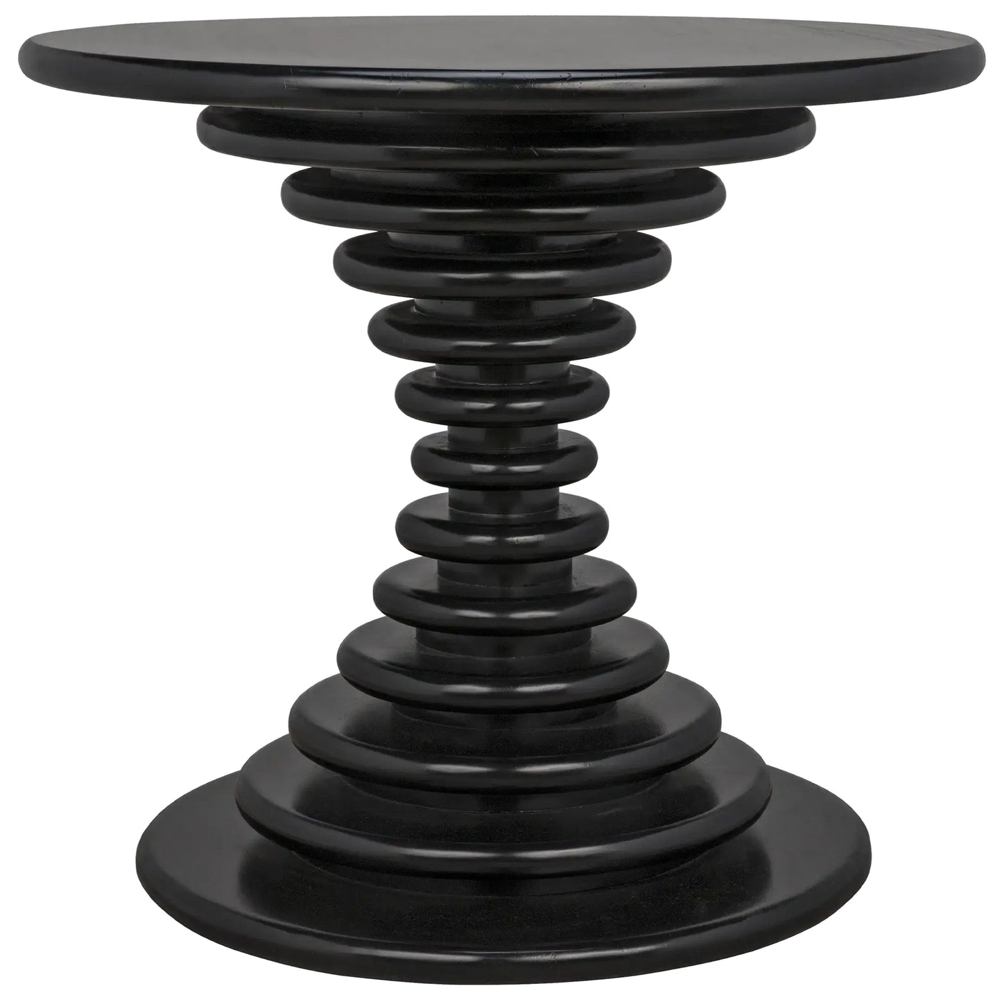 010 S-335422 | Primary Silo | Scheiben Side Table by Noir in hand rubbed black. Made from mahogany in a modern style.