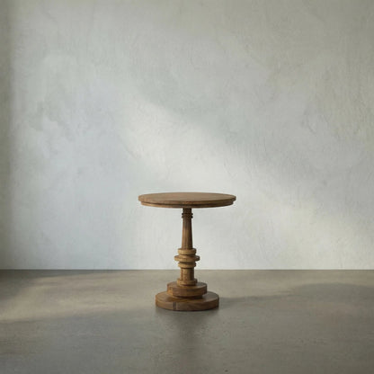 Comodo Side Table by Noir in gold teak. Made from teak in a transitional style.