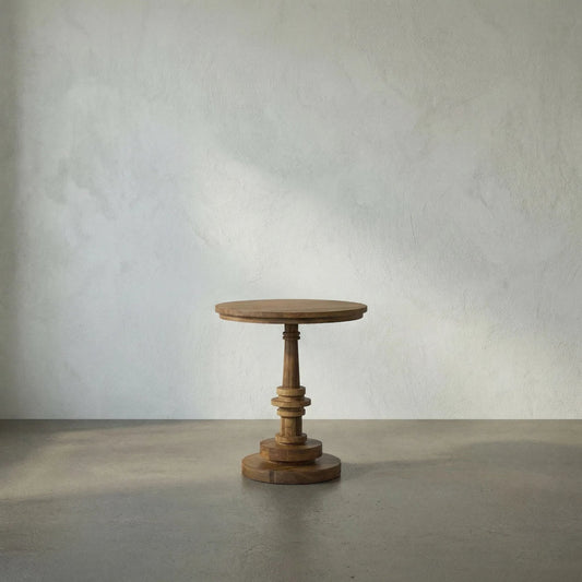 Comodo Side Table by Noir in gold teak. Made from teak in a transitional style.