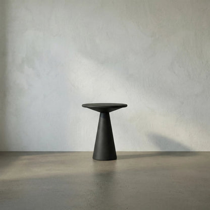 Idiom Side Table by Noir in matte black. Made from metal in a modern style.
