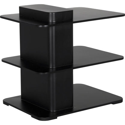 Concoction Side Table by Noir in matte black. Made from industrial steel in a modern style.