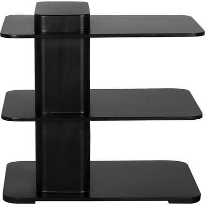 Concoction Side Table by Noir in matte black. Made from industrial steel in a modern style.