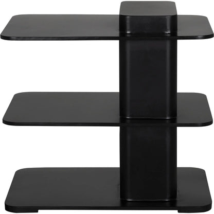 Concoction Side Table by Noir in matte black. Made from industrial steel in a modern style.
