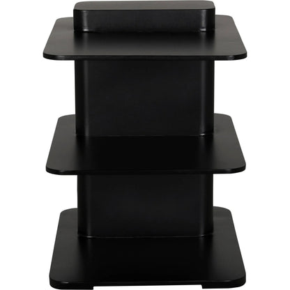 Concoction Side Table by Noir in matte black. Made from industrial steel in a modern style.