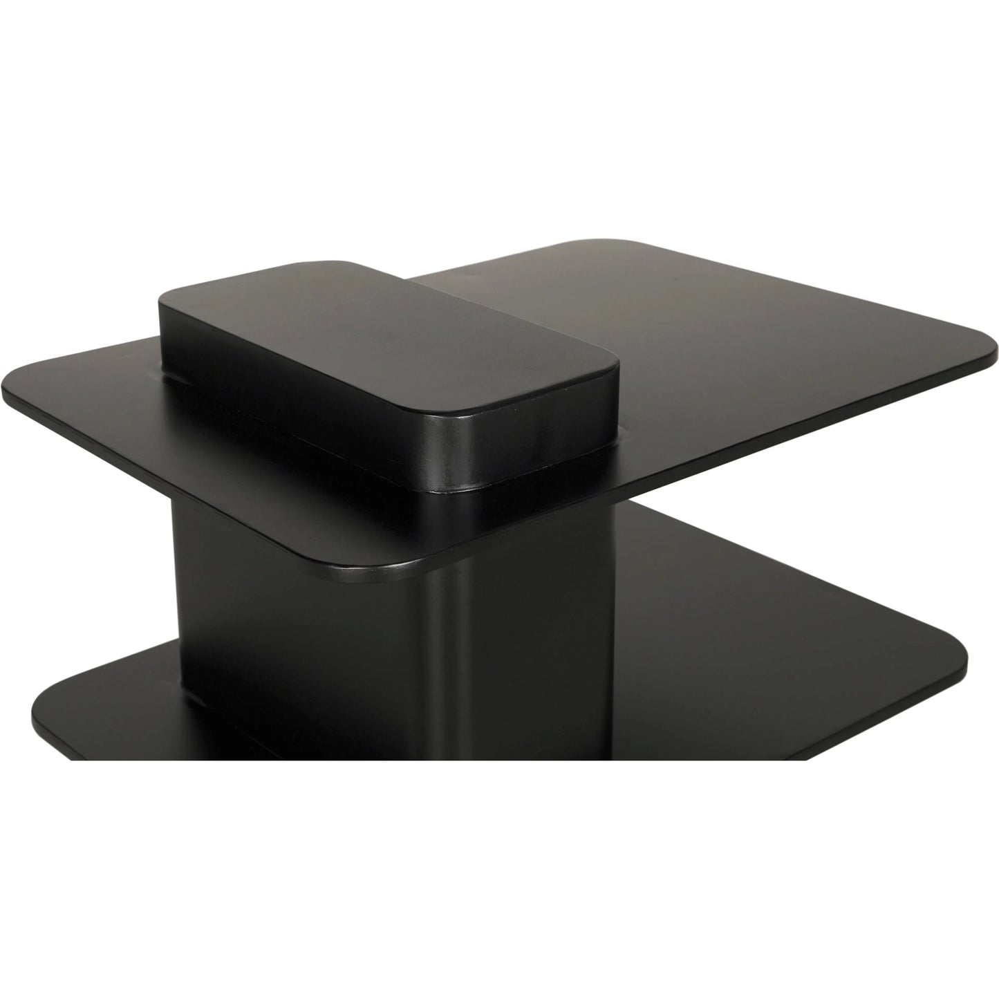 005 SI-2238957 | Closeup | Concoction Side Table by Noir in matte black. Made from industrial steel in a modern style.