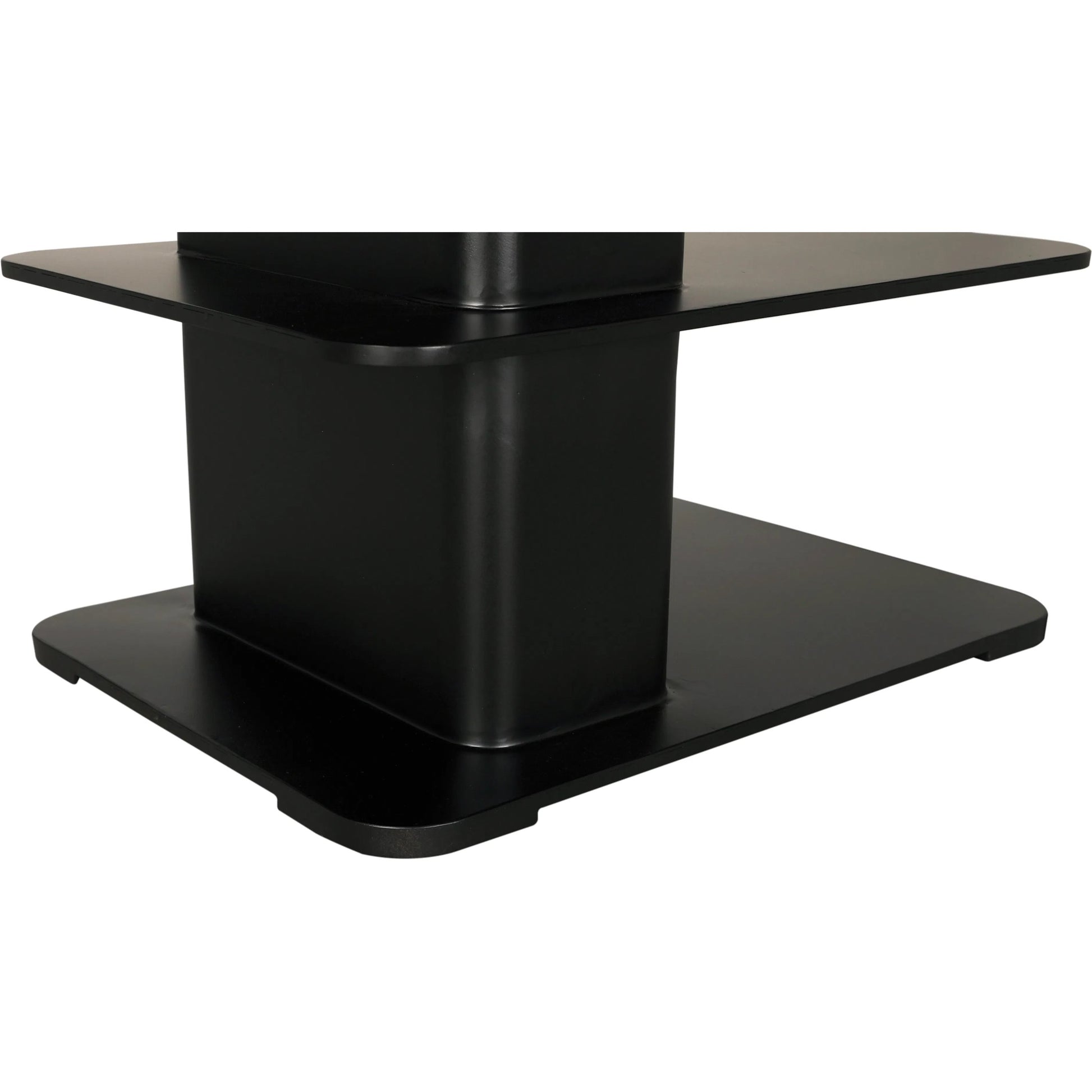 Concoction Side Table by Noir in matte black. Made from industrial steel in a modern style.