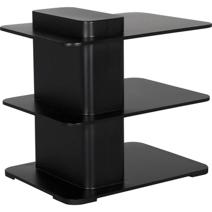 Concoction Side Table by Noir in matte black. Made from industrial steel in a modern style.