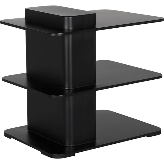 Concoction Side Table by Noir in matte black. Made from industrial steel in a unique style.