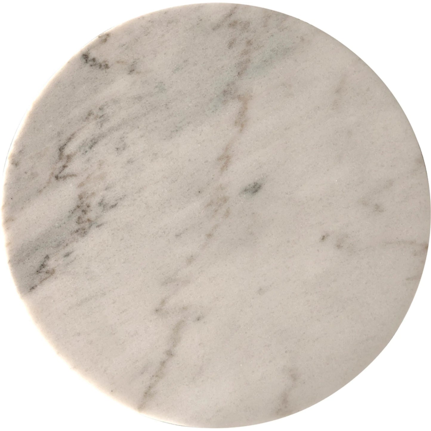 004 SI-2379026 | Closeup | Shantu Side Table with Stone Top by Noir in aged brass. Made from iron, bianco crown marble in a unique style.