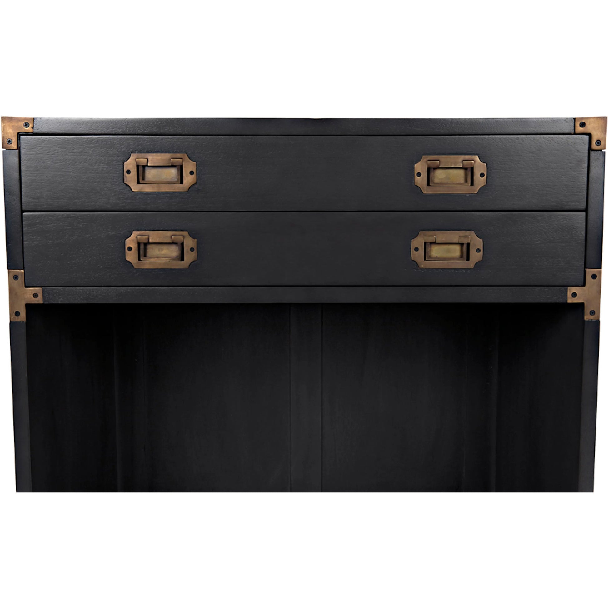 Campaign Chest by Noir in pale. Made from mahogany in a transitional style.