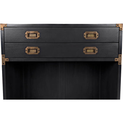 Campaign Chest by Noir in pale. Made from mahogany in a transitional style.