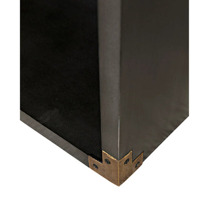 Campaign Chest by Noir in pale. Made from mahogany in a transitional style.