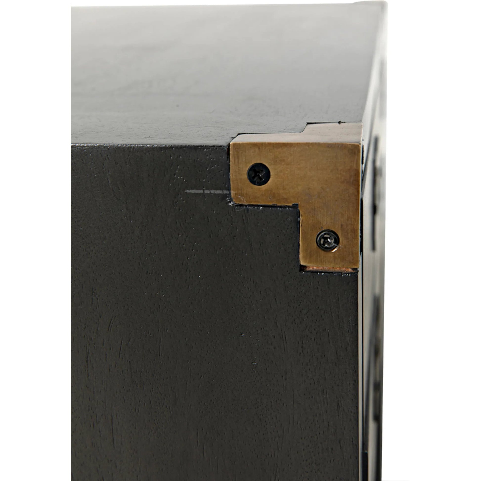 Campaign Chest by Noir in pale. Made from mahogany in a transitional style.