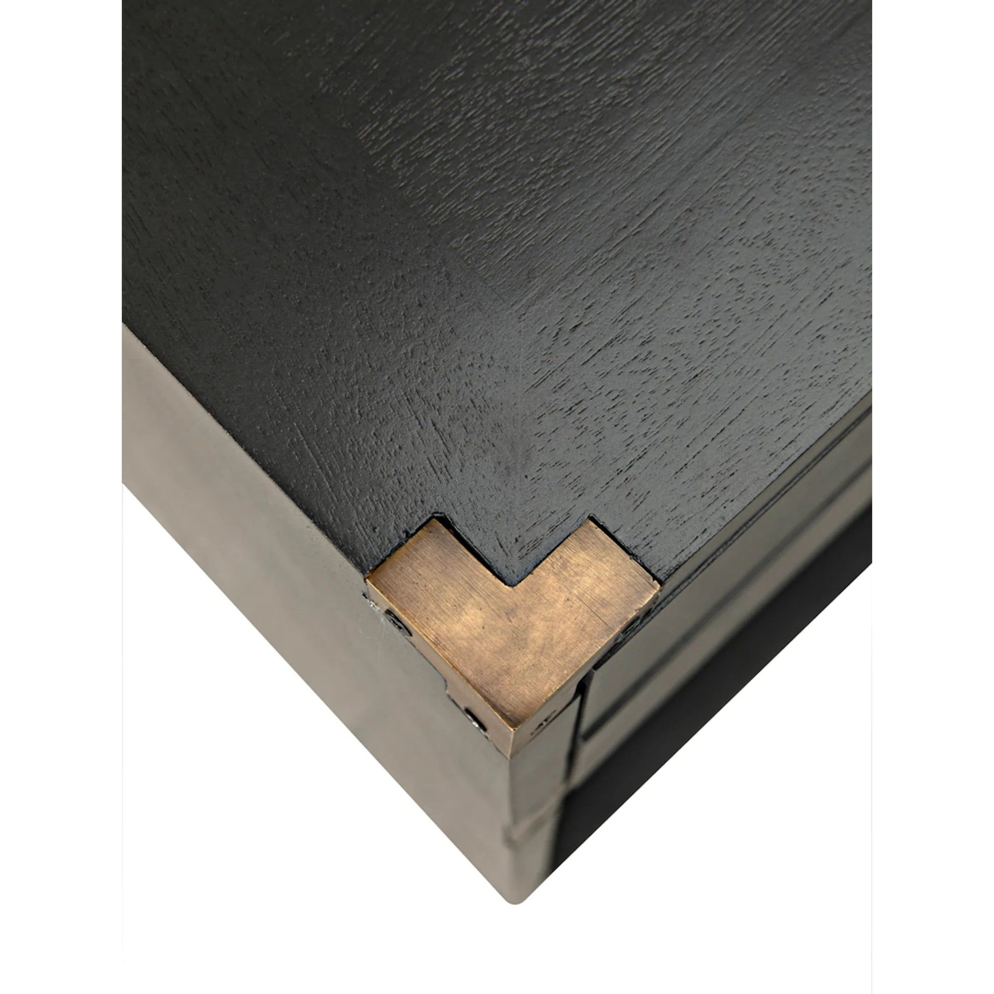 Campaign Chest by Noir in pale. Made from mahogany in a transitional style.