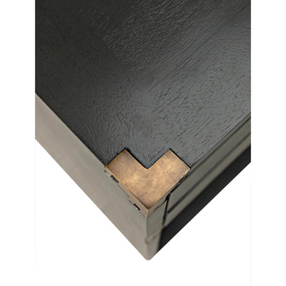 Campaign Chest by Noir in pale. Made from mahogany in a transitional style.