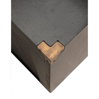 Campaign Chest by Noir in pale. Made from mahogany in a transitional style.