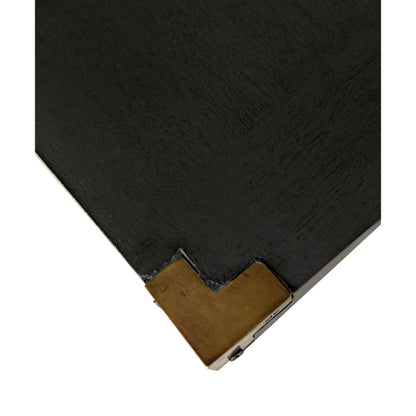 Campaign Chest by Noir in pale. Made from mahogany in a transitional style.