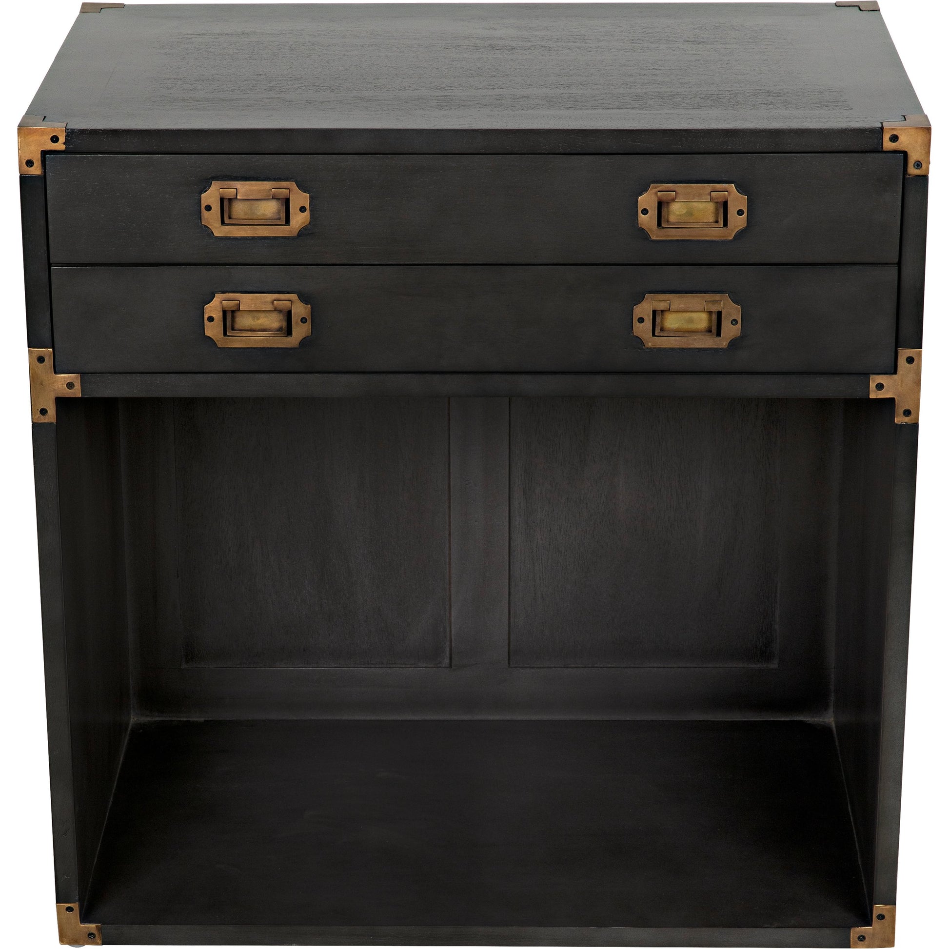 Campaign Chest by Noir in pale. Made from mahogany in a transitional style.