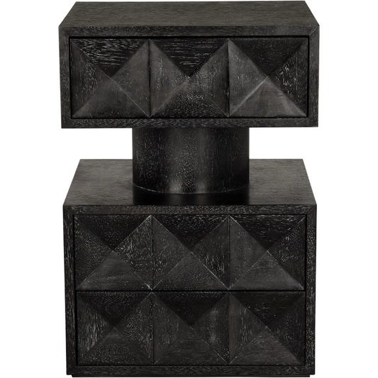001 SI-2449052 | Primary Silo | Kingston Side Table by Noir in black walnut. Made from walnut, veneer in a unique style.