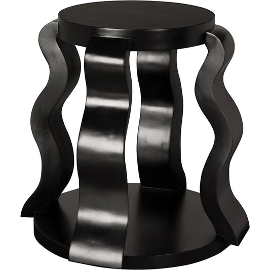 Anora Side Table by Noir in hand rubbed black. Made from mahogany, veneer in a modern style.