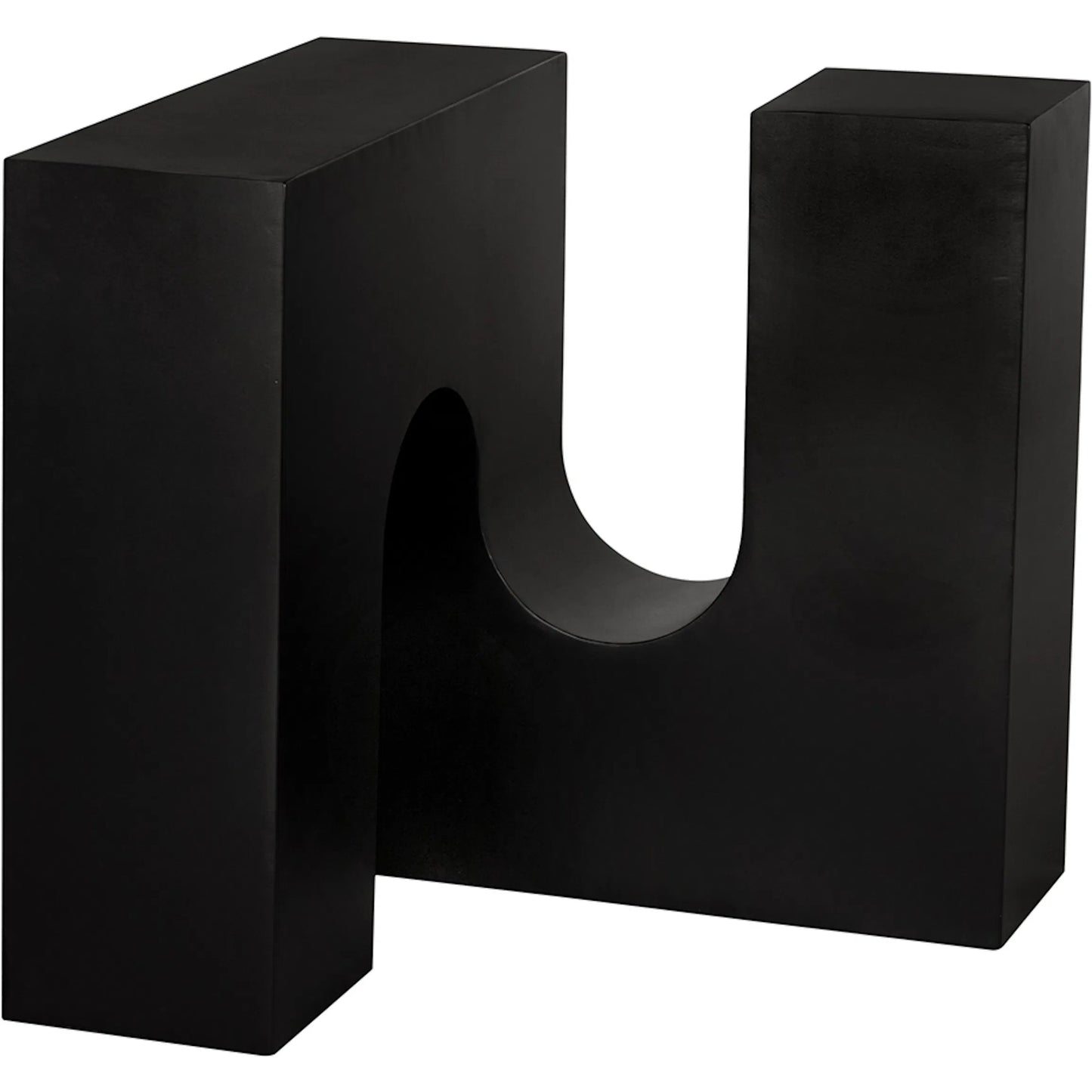 000 SI-2461781 | Primary Silo | Leopold Side Table by Noir in matte black. Made from iron in a modern style.