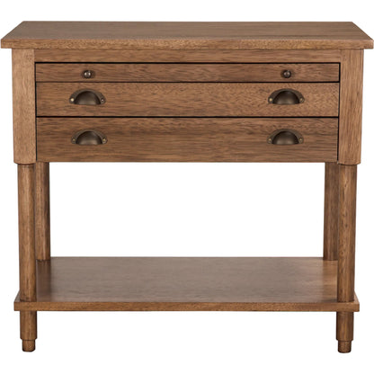 Artemio Side Table by Noir in dark walnut. Made from walnut, veneer in a traditional style.