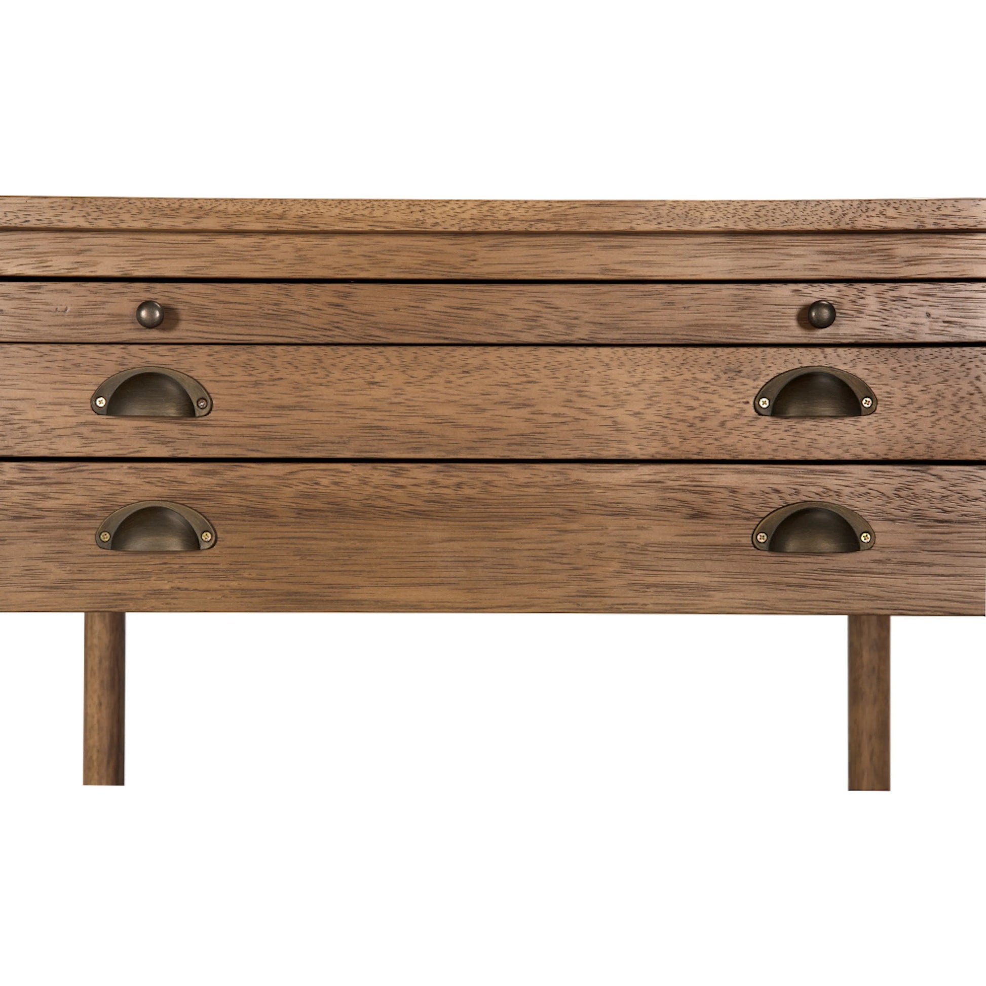 Artemio Side Table by Noir in dark walnut. Made from walnut, veneer in a traditional style.