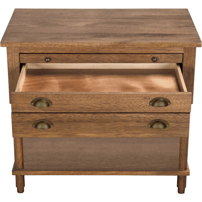 Artemio Side Table by Noir in dark walnut. Made from walnut, veneer in a traditional style.