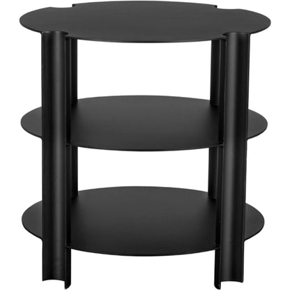 Luca Side Table by Noir in matte black. Made from iron in a unique style.