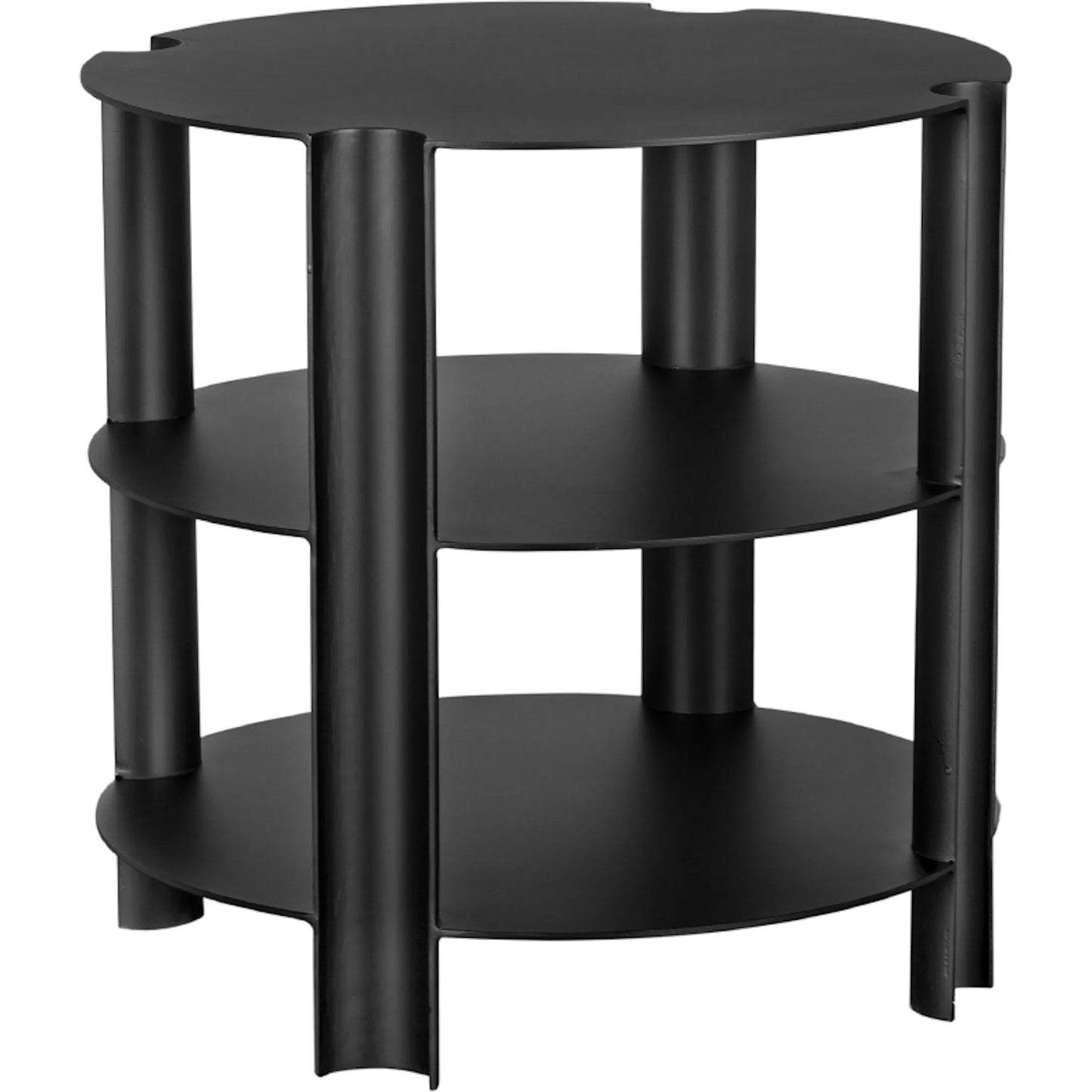 001 SI-2536856 | Primary Silo | Luca Side Table by Noir in matte black. Made from iron in a unique style.