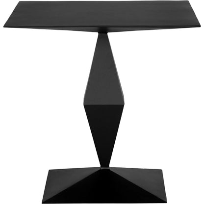 Brasi Side Table by Noir in matte black. Made from iron in a unique style.