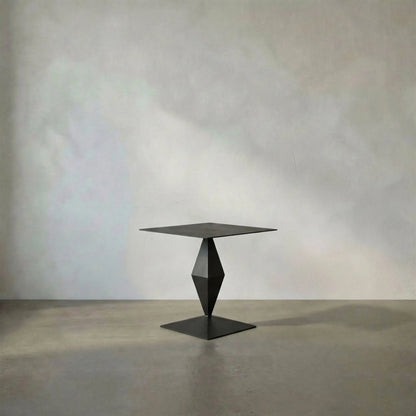 Brasi Side Table by Noir in matte black. Made from iron in a unique style.