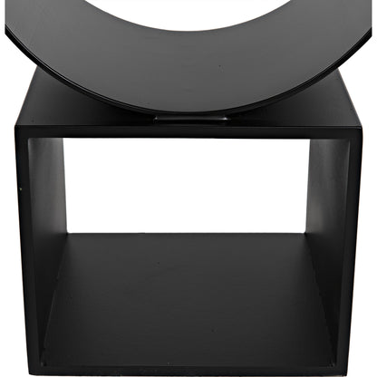 Shape Side Table by Noir in black metal. Made from metal in a eclectic & global style.