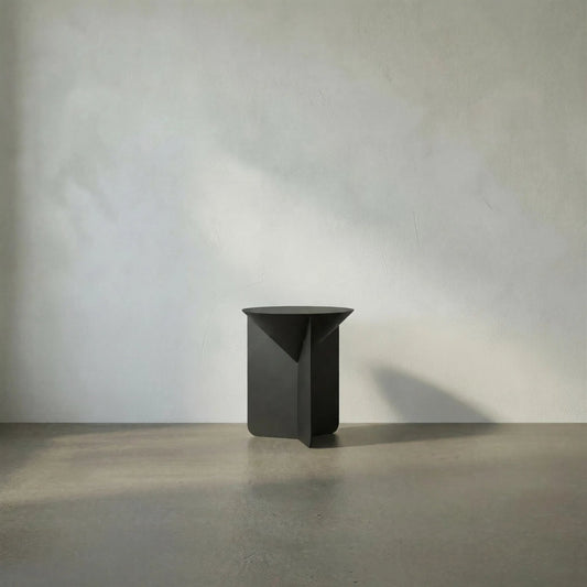 Lora Side Table by Noir in black metal. Made from metal in a modern style.
