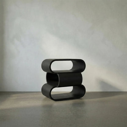 Nada Side Table by Noir in black metal. Made from metal in a modern style.