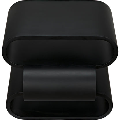 Nada Side Table by Noir in black metal. Made from metal in a modern style.