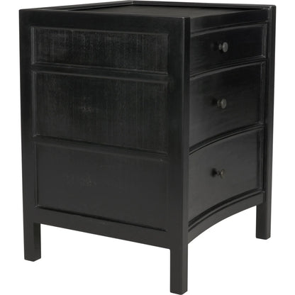 Hampton Night Stand by Noir. Made from mahogany in a transitional style.