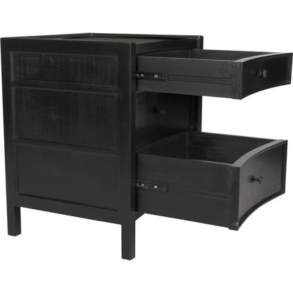 Hampton Night Stand by Noir. Made from mahogany in a transitional style.