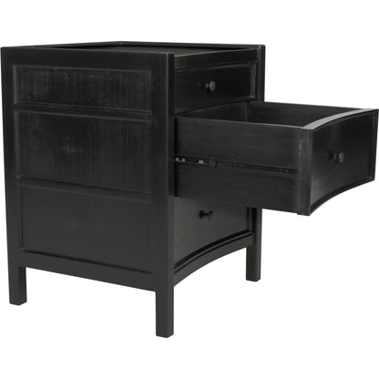 Hampton Night Stand by Noir. Made from mahogany in a transitional style.