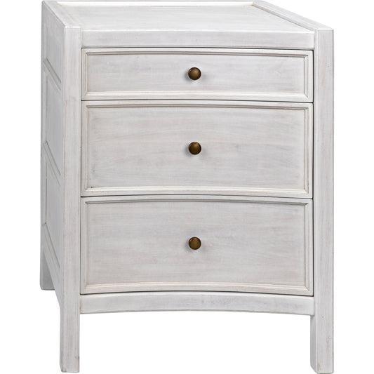 Hampton Night Stand by Noir. Made from mahogany in a transitional style.