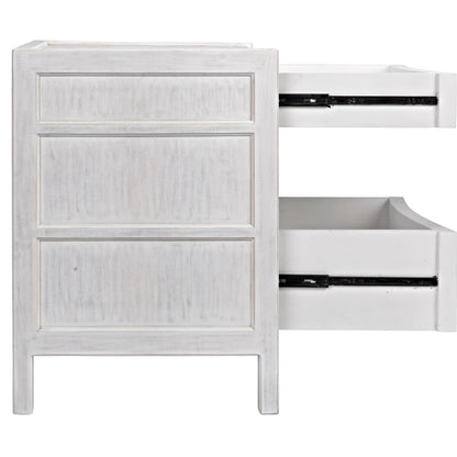 Hampton Night Stand by Noir. Made from mahogany in a transitional style.