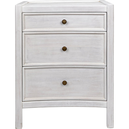 Hampton Night Stand by Noir. Made from mahogany in a transitional style.