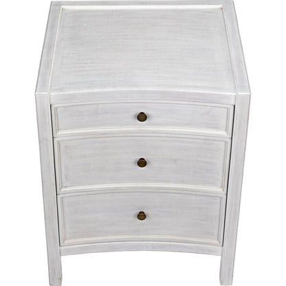 Hampton Night Stand by Noir. Made from mahogany in a transitional style.