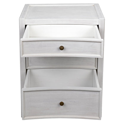 Hampton Night Stand by Noir. Made from mahogany in a transitional style.