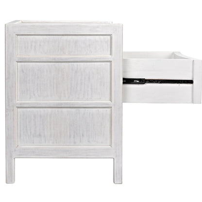 Hampton Night Stand by Noir. Made from mahogany in a transitional style.