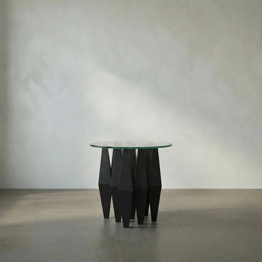 Soldier Side Table by Noir in black metal. Made from metal in a modern style.