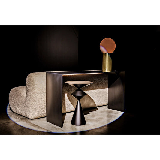 Zasa Side Table by Noir in black. Made from metal in a eclectic & global style.