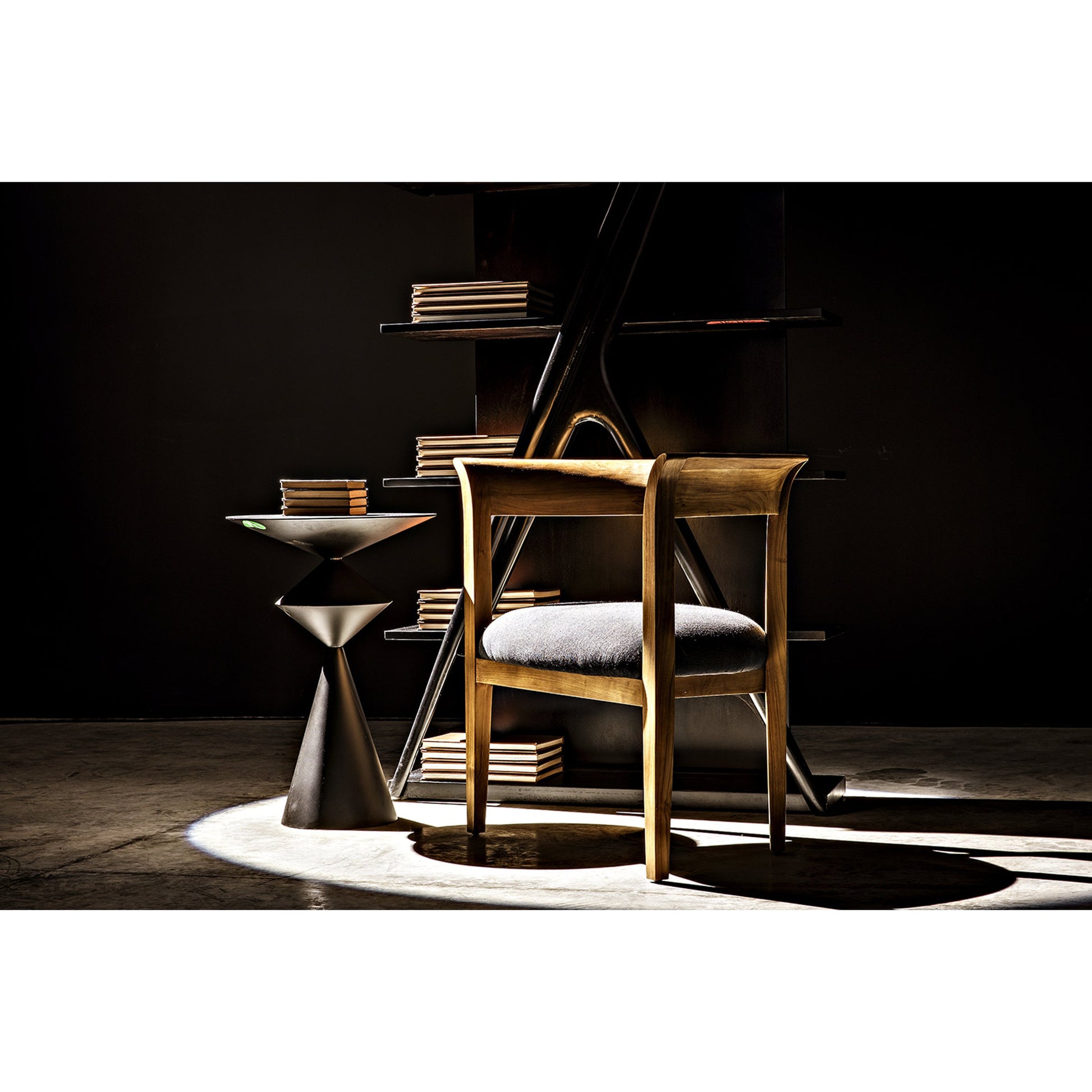 Zasa Side Table by Noir in black. Made from metal in a eclectic & global style.