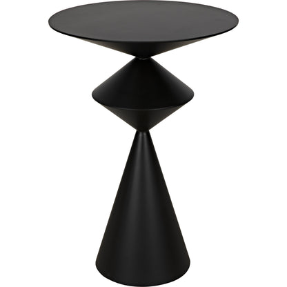 Zasa Side Table by Noir in black. Made from metal in a eclectic & global style.