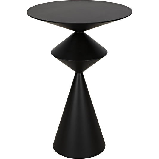 Zasa Side Table by Noir in black. Made from metal in a eclectic & global style.